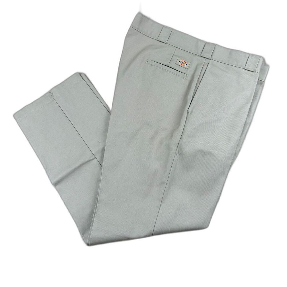 NWOT Dickies Mens 42x32 Cream 874 Original Fit Flat Front Work Pants